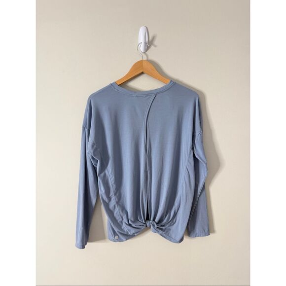 Zella Breathe Long Sleeve Crewneck Split Size Small Athletic T-shirt NEW - Picture 3 of 8